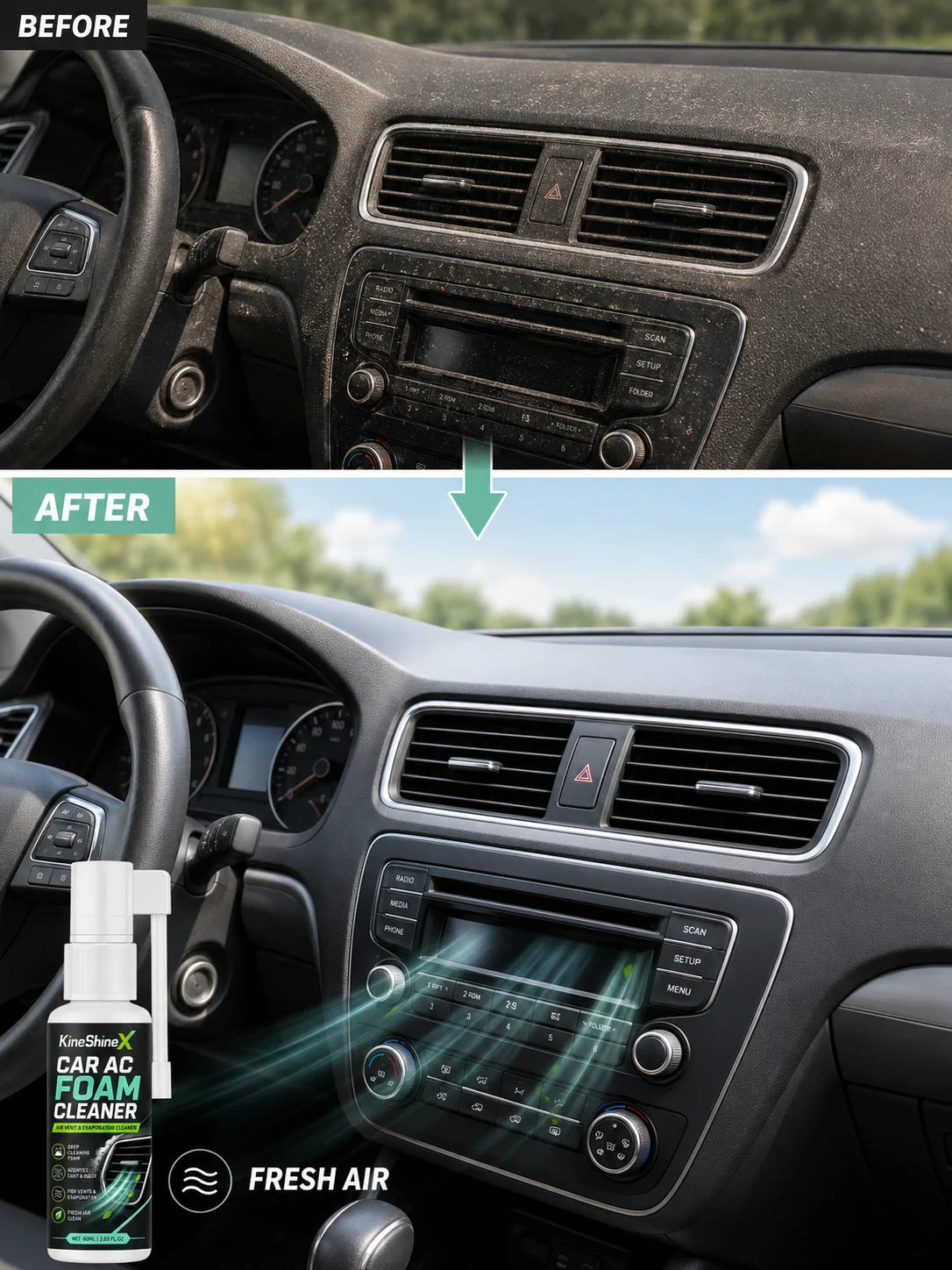 AirFresh AC Cleaner - Foam Spray