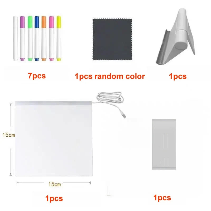 Glow & Draw Kids Lamp Board