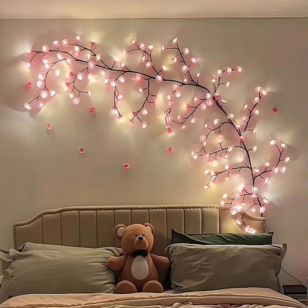 ✨ Cherry Blossom Fairy String Lights