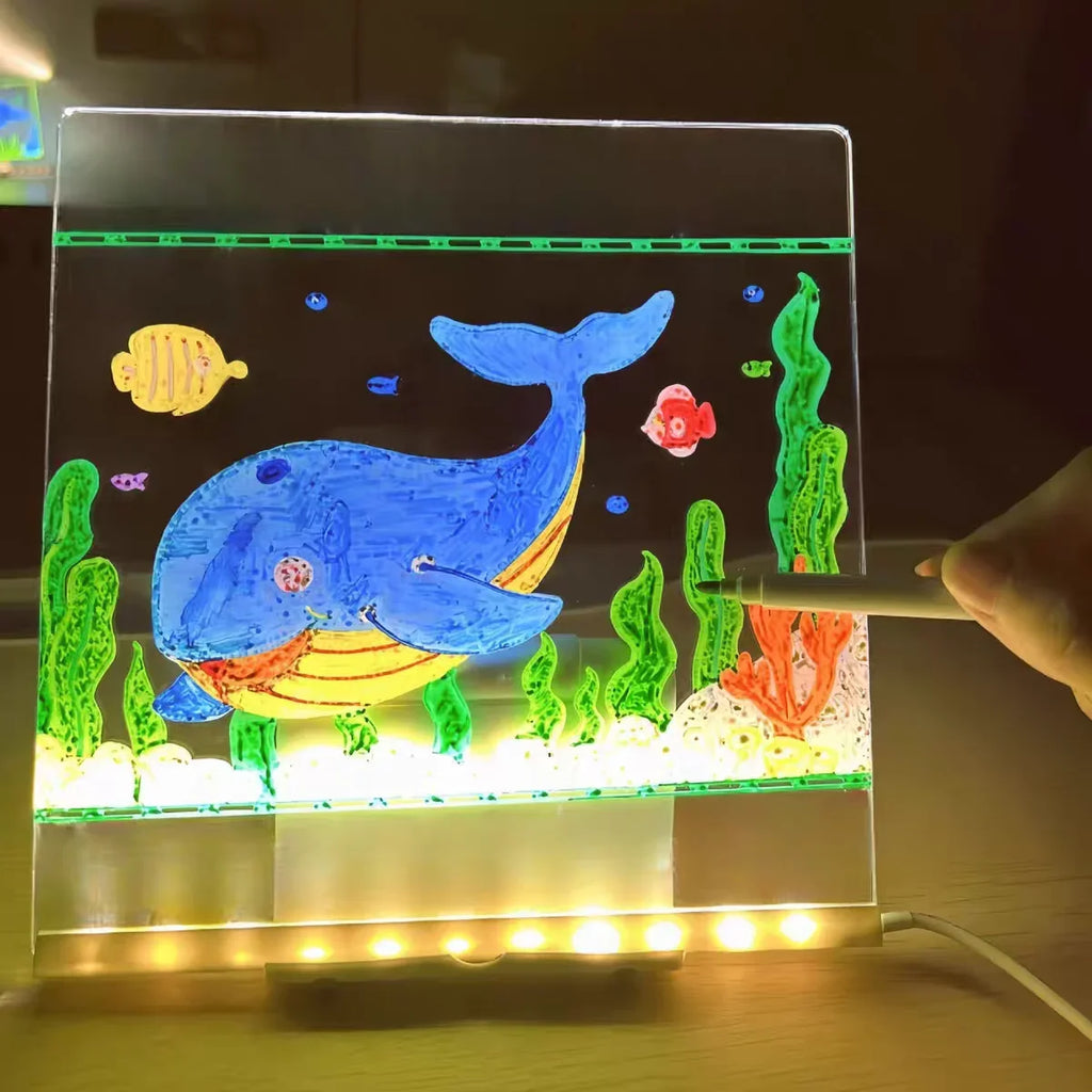 Glow & Draw Kids Lamp Board