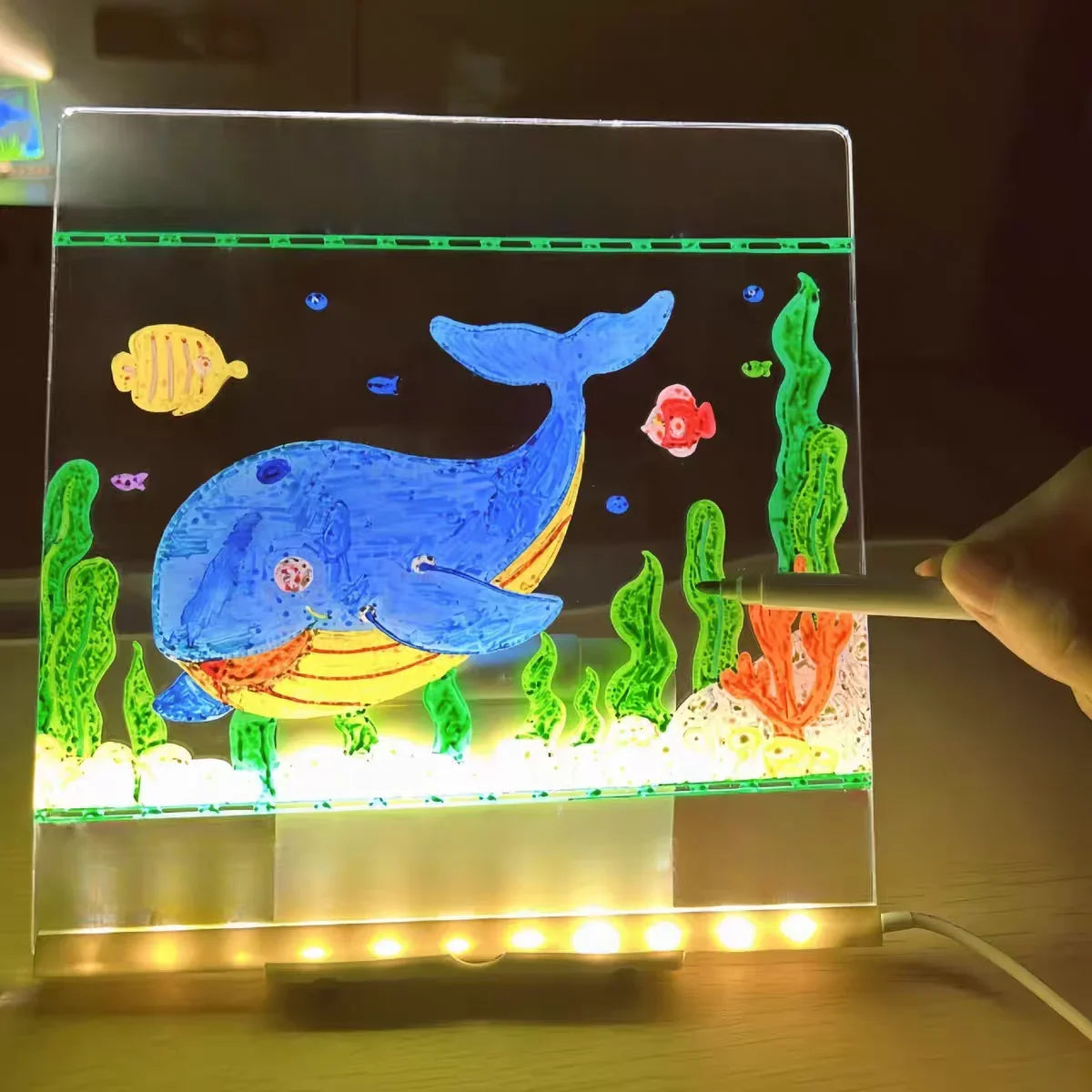 Glow & Draw Kids Lamp Board