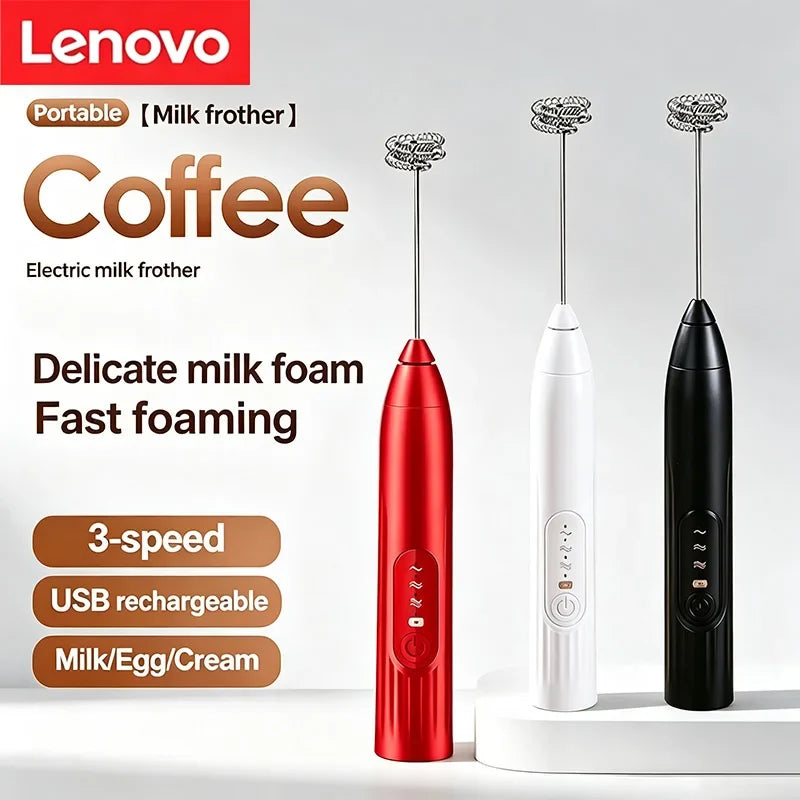 Lenovo Electric Handheld Stainless Steel Whisk Mixer Portable Blender