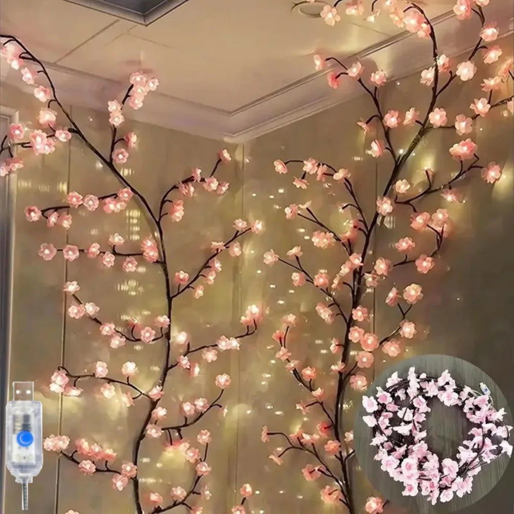 ✨ Cherry Blossom Fairy String Lights