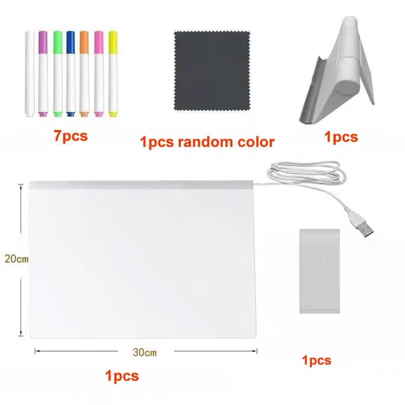 Glow & Draw Kids Lamp Board